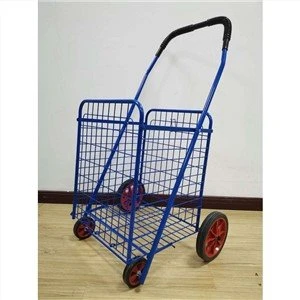 Carrinho de compras fold up com rodas